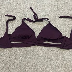 Burgundy swim top